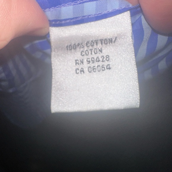 Bugatchi Men Large ‘Blue Checkered’ Short Sleeve Shirt (measures XL) - Picture 6 of 11